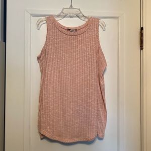 Adara blush pink open-shoulder sweater, size S